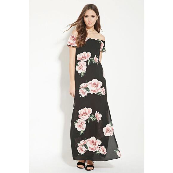 Forever21 Contemporary Floral Maxi Dress Size XS - Picture 2 of 11